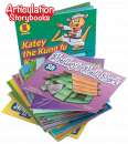 Save $27 when you order all 16 books in the Articulation Storybooks series. Children love these wonderfully illustrated, engaging storybooks. Each book highlights and repeats a specific sound/letter throughout the book. Use to reinforce learned sounds at the sentence level, improve phonological awareness and teach language concepts.
