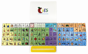 This order includes the CVES™ 105 – Intermediate Core Foldout with 105 core vocabulary icons and core communication card. Can be used standalone for icon exchange and as a language teaching tool. CVES™ 105 is compatible with the CVES™ Full System. Features Boardmaker PCS® icons.