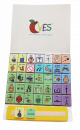 This order includes the CVES™ 35 – Beginning Core Foldout with 35 core vocabulary icons and core communication card. Can be used standalone for icon exchange and to provide access to early language. CVES™ 35 is compatible with the CVES™ Full System. Features Boardmaker PCS® icons.