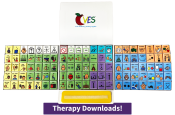 This order includes the CVES™ 105 – Intermediate Core Foldout with 105 core vocabulary icons and core communication card. Can be used standalone for icon exchange and as a language teaching tool. CVES™ 105 is compatible with the CVES™ Full System. Features Boardmaker PCS® icons.