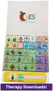 This order includes the CVES™ 35 – Beginning Core Foldout with 35 core vocabulary icons and core communication card. Can be used standalone for icon exchange and to provide access to early language. CVES™ 35 is compatible with the CVES™ Full System. Features Boardmaker PCS® icons.