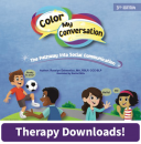 CMC is an interactive, multisensory program designed to improve social communication skills in children. Features 14 ready-made lessons to teach the elements of conversation and guide children through the conversation flow. The holistic approach fosters the development of turn taking, eye contact, social awareness, self-regulation, executive function, nonverbal cues, and metacognitive and metalinguistic skills. Includes ample implementation support for the SLP, allowing for seamless implementation of each lesson with success. 