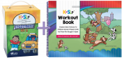 Save $75 when you combine these two best-selling apraxia therapy resources. Use Kaufman Kit 2 to refine intelligibility by addressing more complicated speech motor movements and synthesis into initial and final word positions. Then, use Workout Book's engaging activities to move children quickly forward from single words into functional phrases and sentences. 