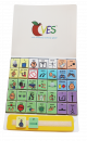 This order includes the CVES™ 35 – Beginning Core Foldout with 35 core vocabulary icons and core communication card. Can be used standalone for icon exchange and to provide access to early language. CVES™ 35 is compatible with the CVES™ Full System. Features Boardmaker PCS® icons.