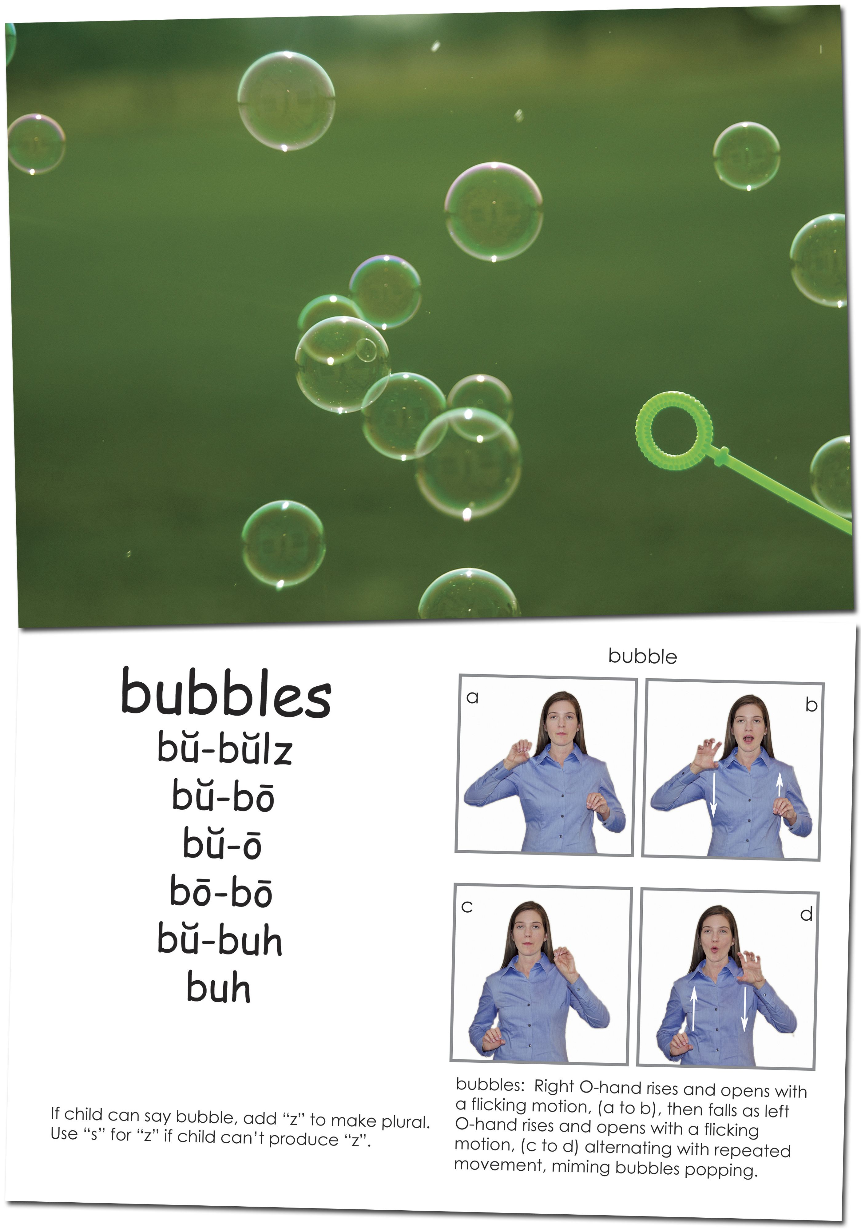 Sign to Talk Nouns - Bubbles