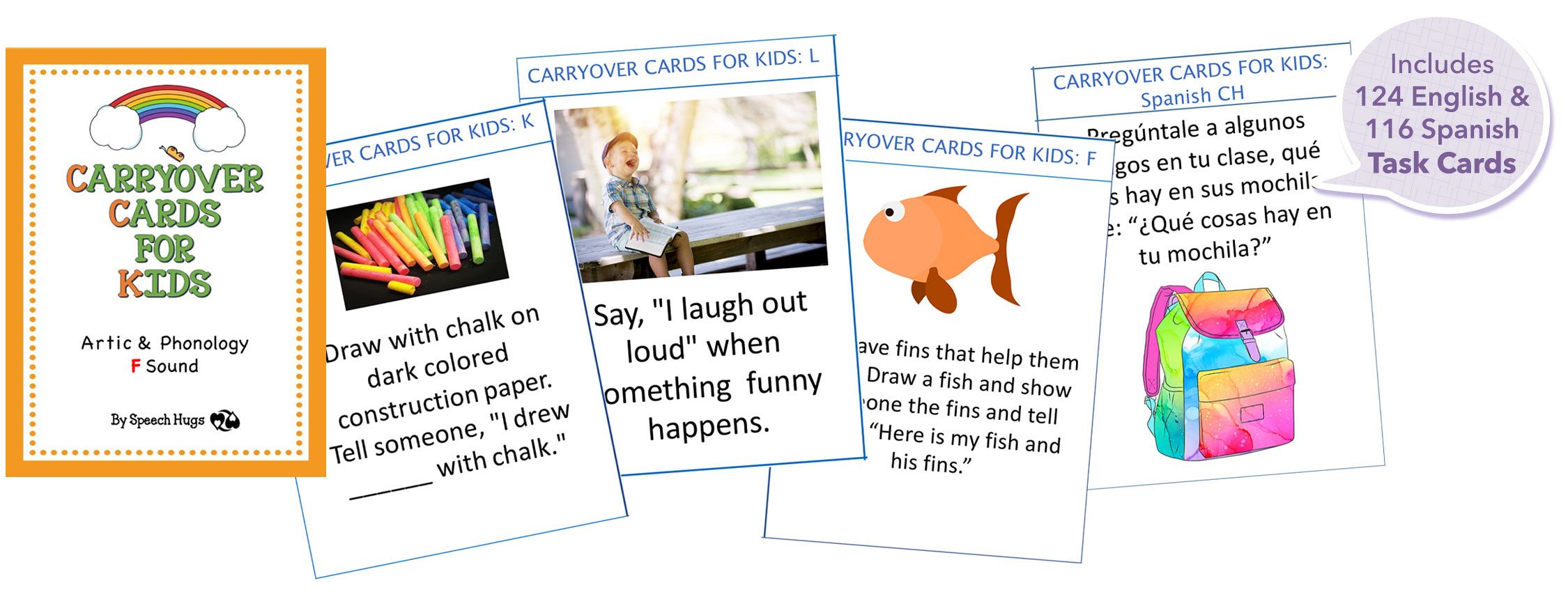 Carryover Speech Therapy Cards