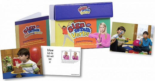 Speech Therapy - Sign to Talk Verbs Cards
